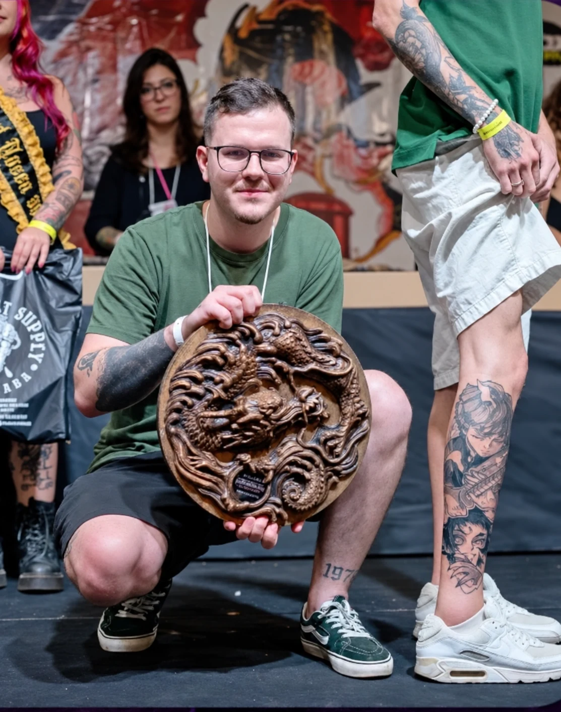 Carlos Eduardo Fuglini com o troféu na Convenção de Sorocaba